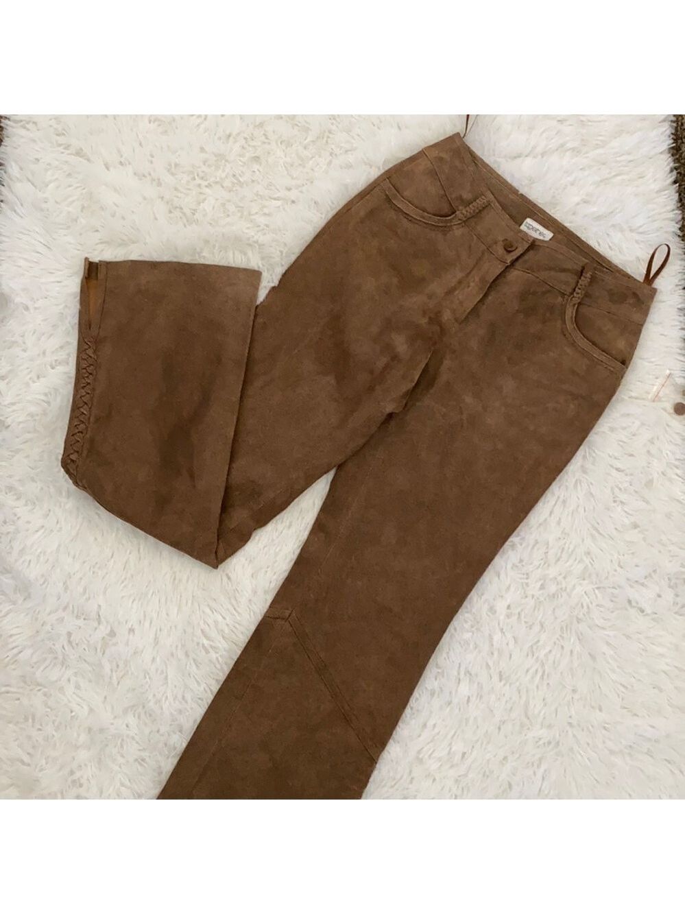 Vintage 90’s leather flare leg pants